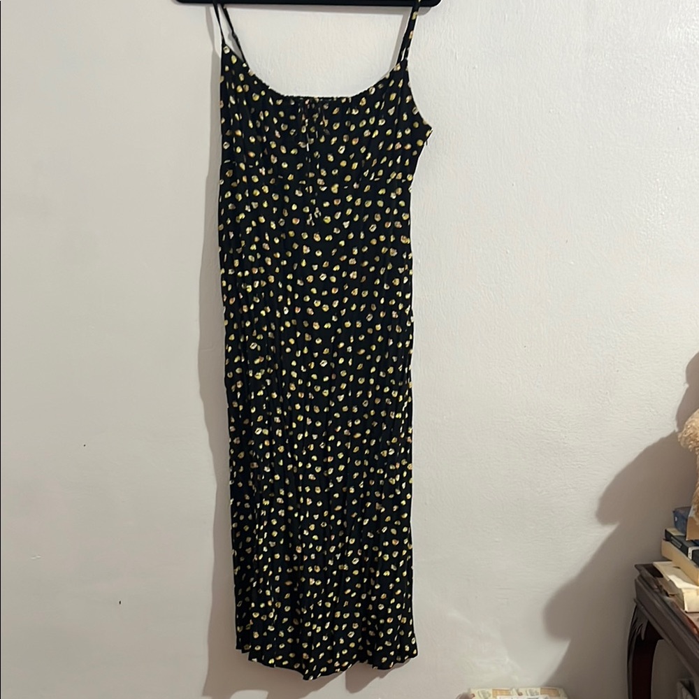 Uniqlo Black and White Spaghetti Strap Slip Dress